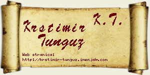 Krstimir Tunguz vizit kartica